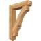 Ekena Millwork Balboa Arts and Crafts Rough Sawn Bracket w/ Offset Brace, Western Red Cedar, 8"W x 36"D x 48"H BKT0806X36X48BOA03RWR - alternate 1
